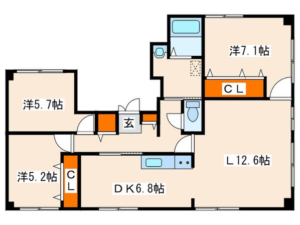 WEST23BLDの物件間取画像